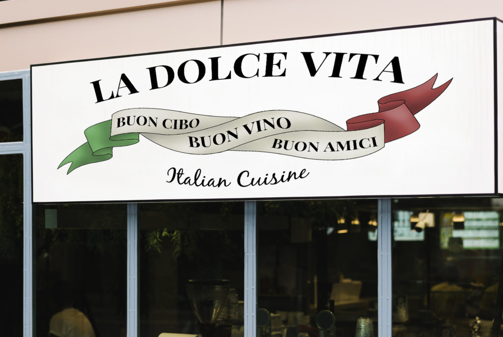 La Dolce Vita Sign