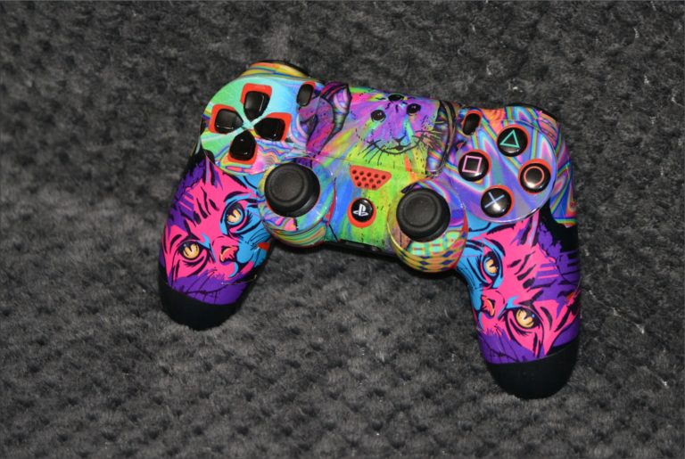 Custom Psychedelic Cat Controller